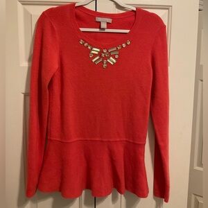 Banana republic women’s peplum sweater